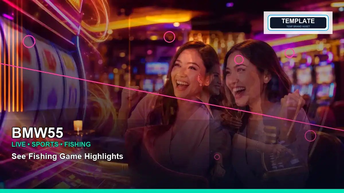 Neon fishing-game scene with bright aquatic visuals and a diagonal prize display designed for Philippine players