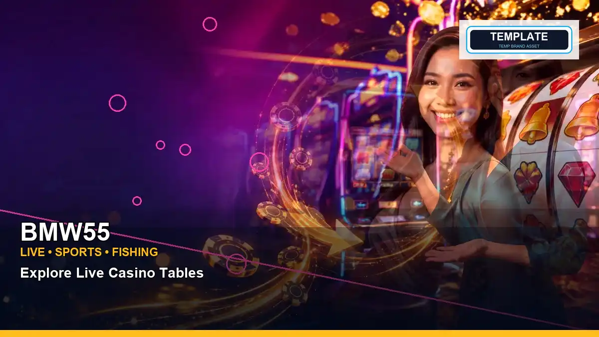 Neon-lit jackpot slot game artwork arranged in a dynamic layout for Philippine players on BMW55