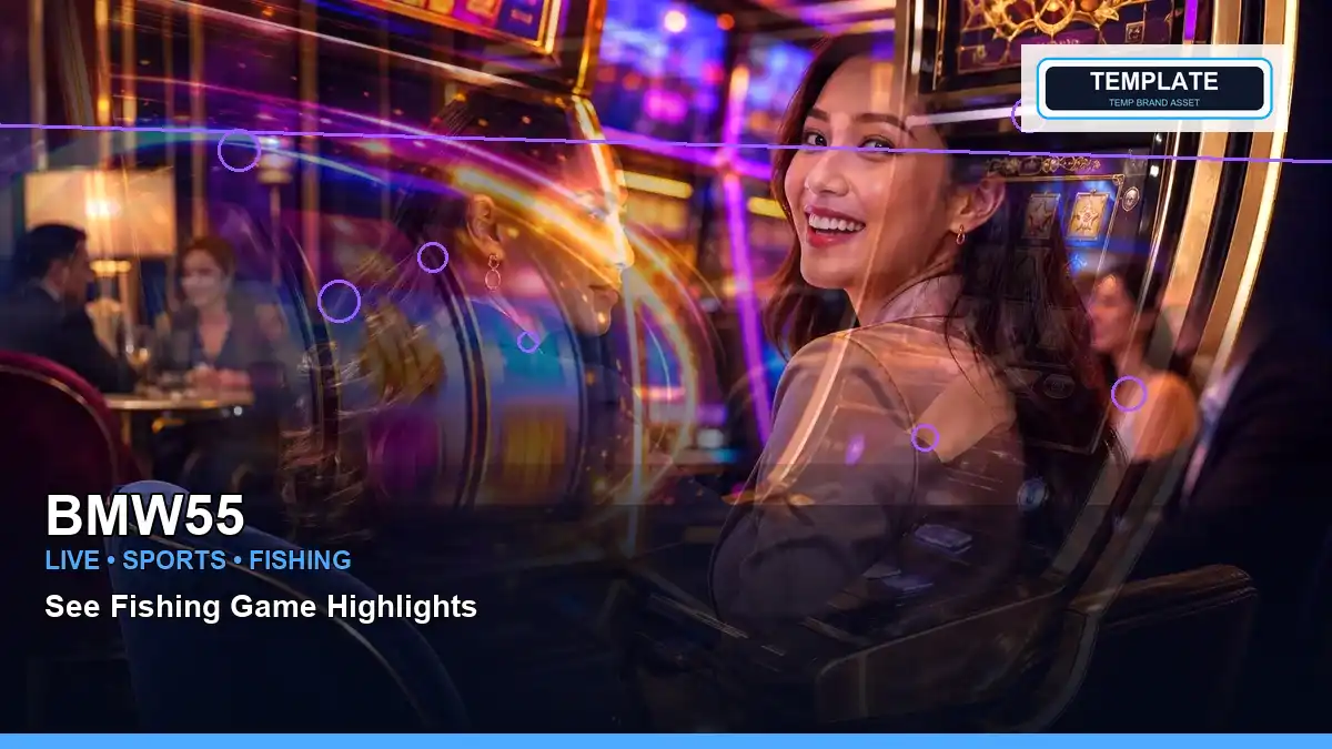 BMW55 sports betting for Philippine users presented with a layered fantasy collage of online slot games