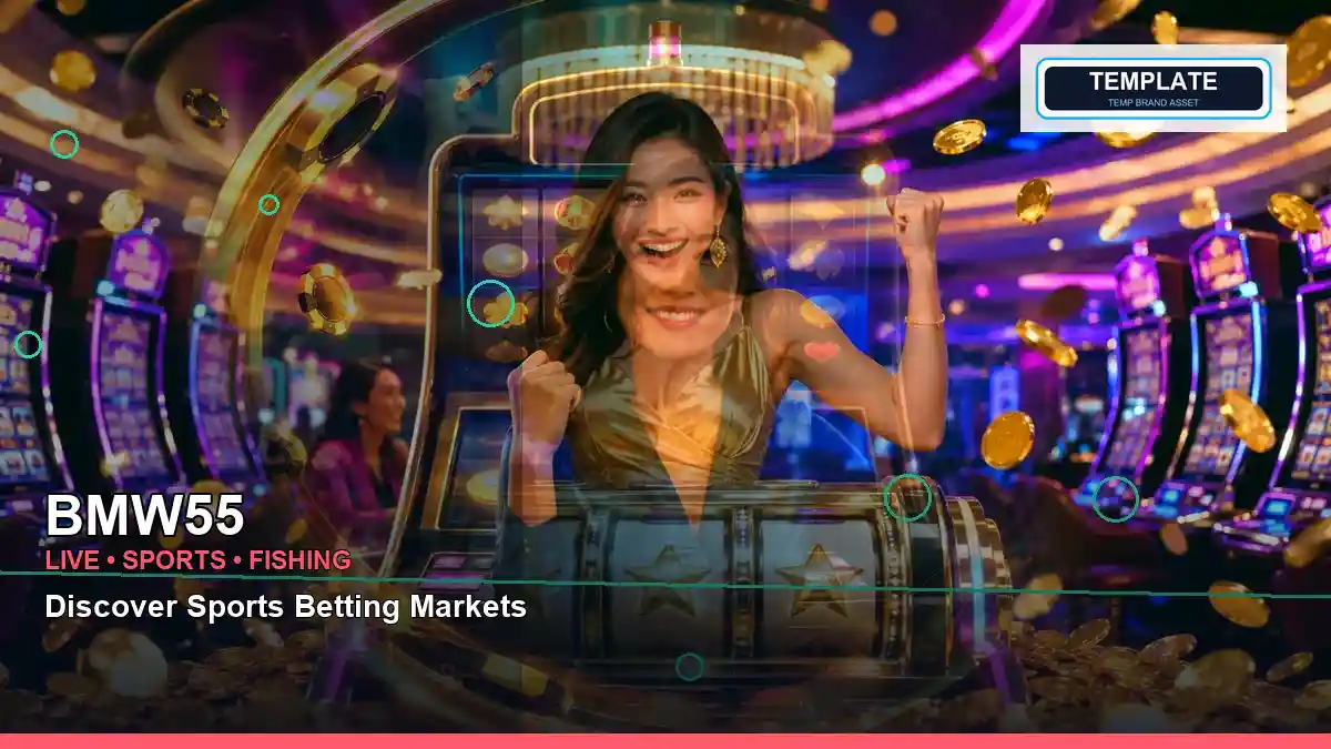 BMW55 mobile casino experience featuring a Philippine adult casino host in a close-up composition
